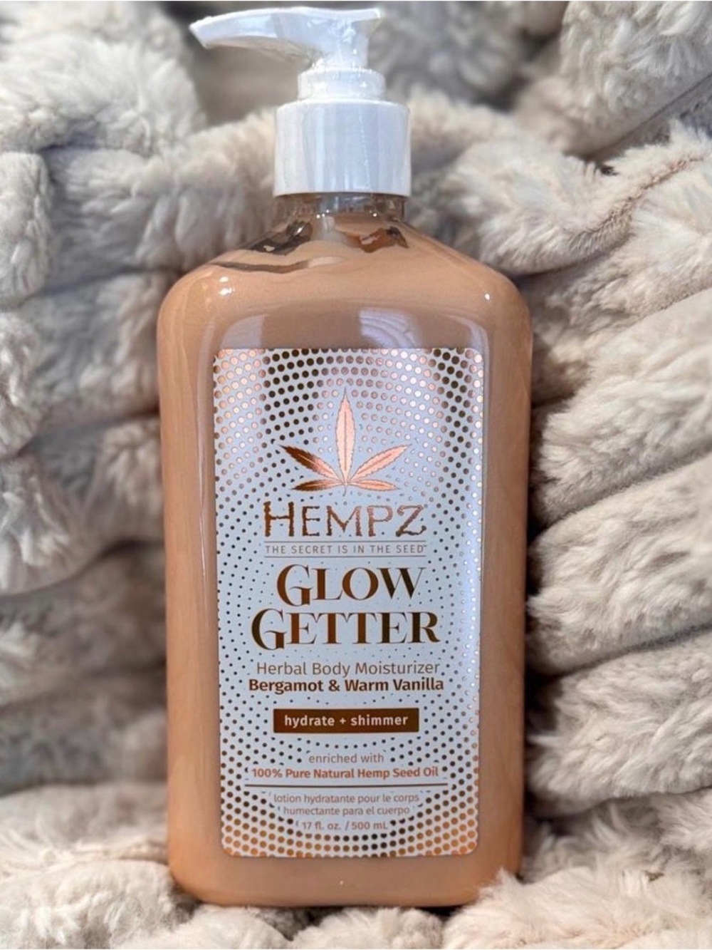 Hempz Shimmering Body Moisturizer - Peachy Beige